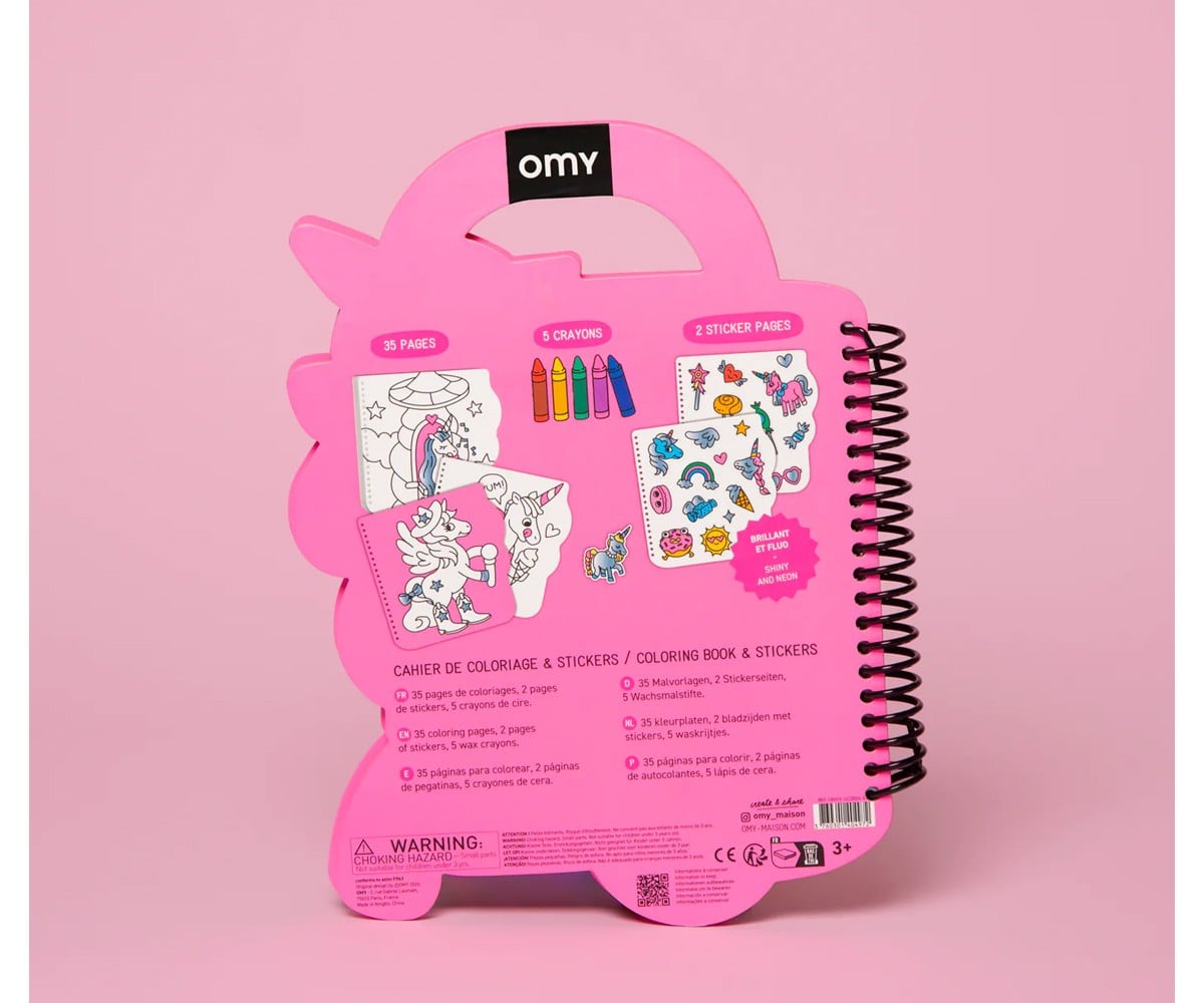Libro OMY con Pinturas y Pegatinas Lily
