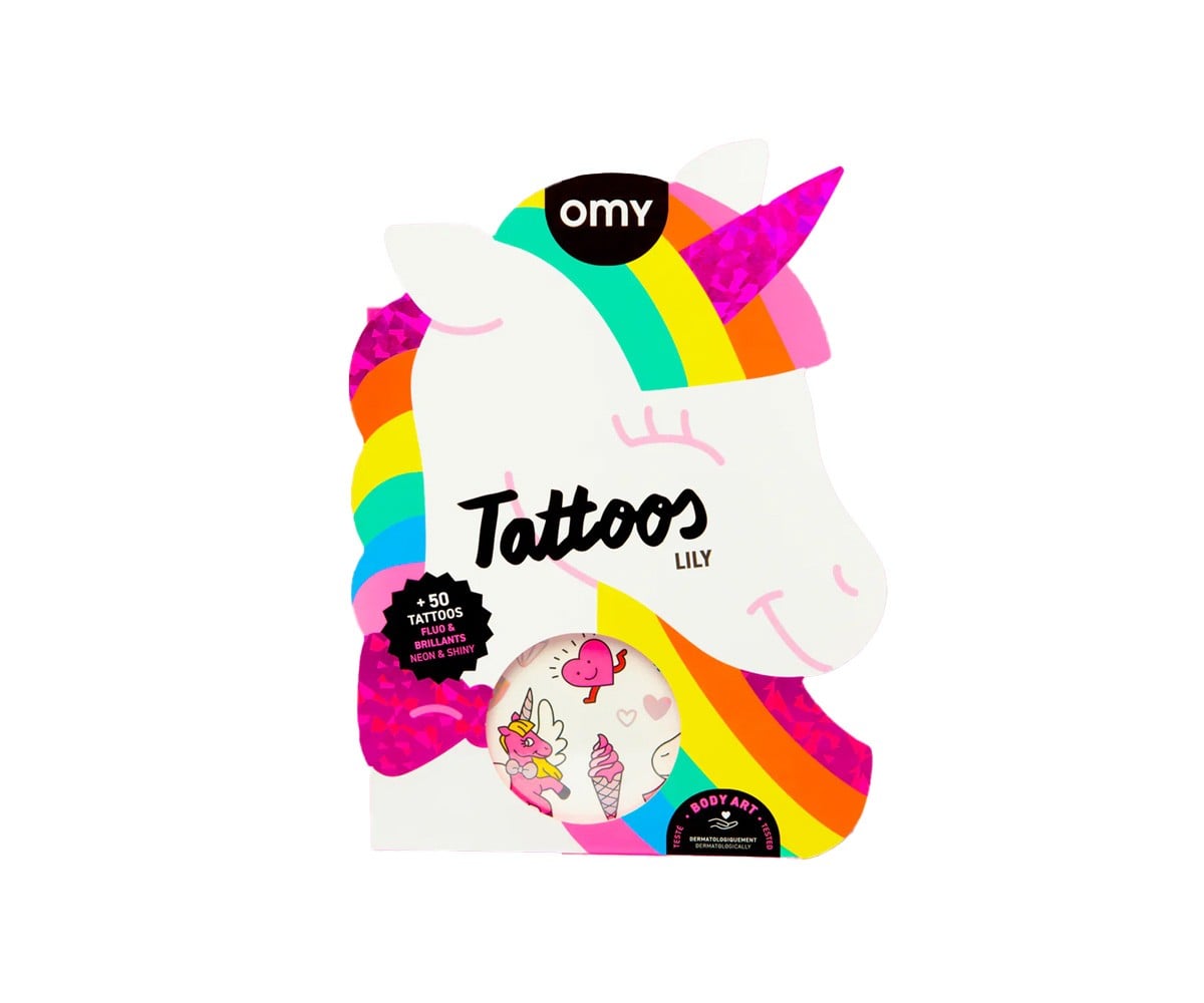 Tatouages Fluo Lily la Licorne
