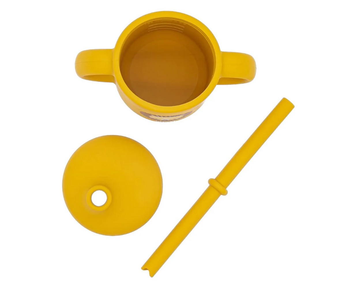 Tazza in Silicone con Cannuccia Leone 120ml