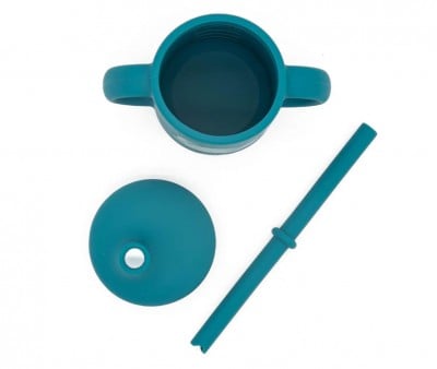 Tasse en Silicone avec Paille Éléphant 120 ml