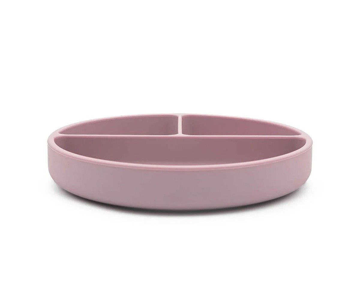Prato de silicone com compartimentos Unicórnio