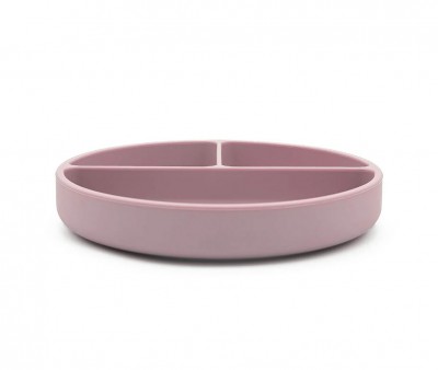 Prato de silicone com compartimentos Unicórnio