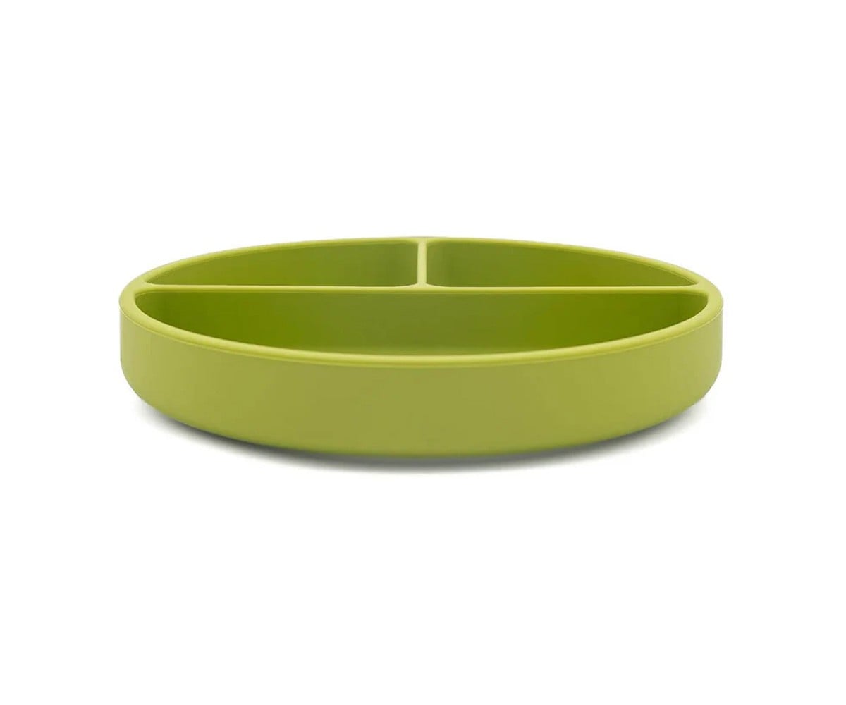 Plato de Silicona con Compartimentos Dinosaurio