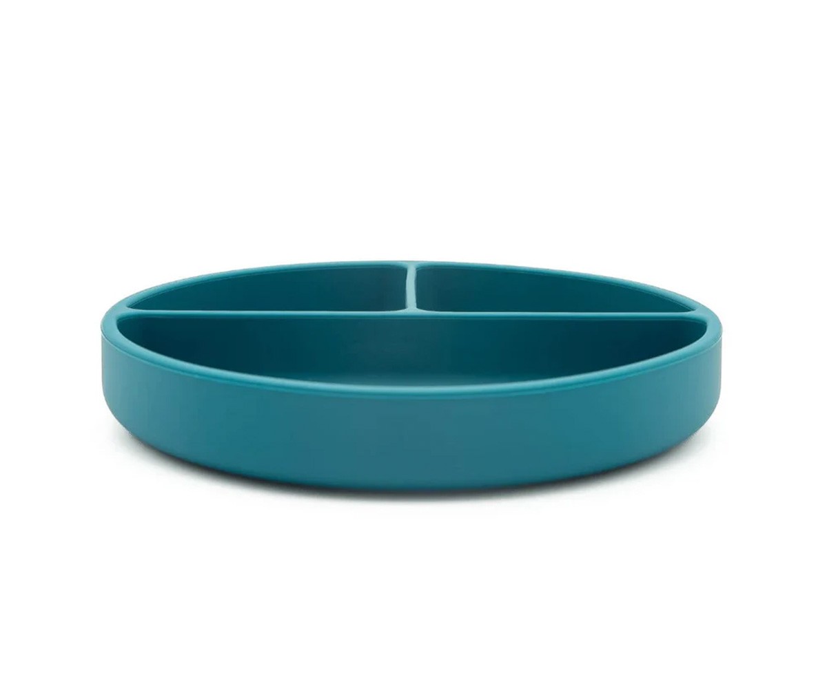 Assiette en Silicone à Compartiments Éléphant