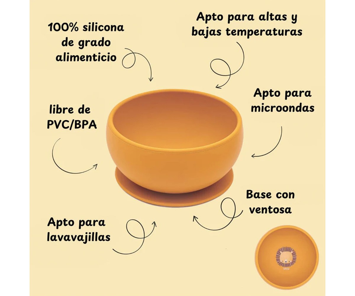Bol con Ventosa Silicona León