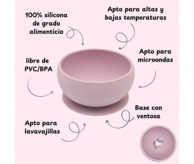 Bowl Ventosa de silicone Unicorn