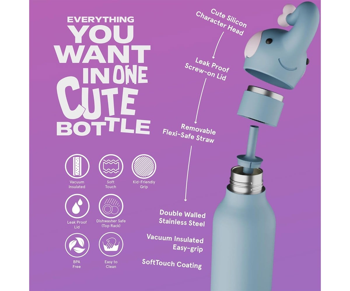 Bestie Insulated Bottle Elephant 460 ml