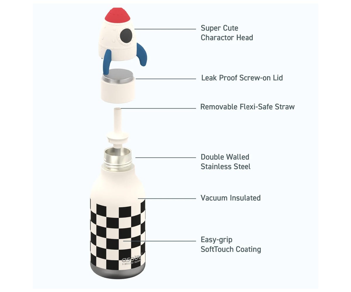 Bestie Insulated Bottle Rocketship 460 ml