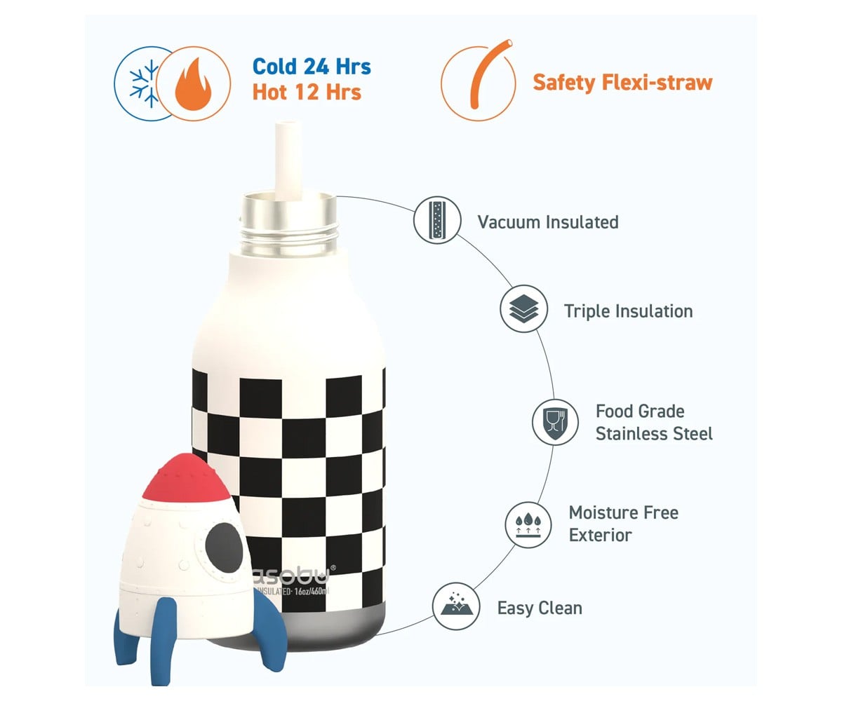 Bestie Insulated Bottle Rocketship 460 ml
