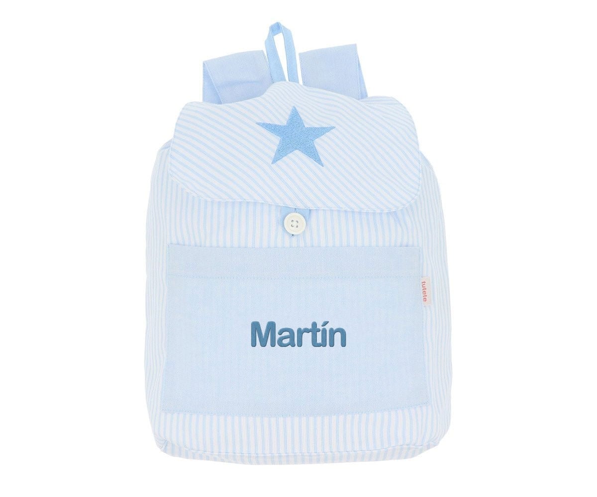 Mochila Pequeña Oxford Azul Personalizable