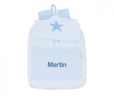 Mochila Pequeña Oxford Azul Personalizable