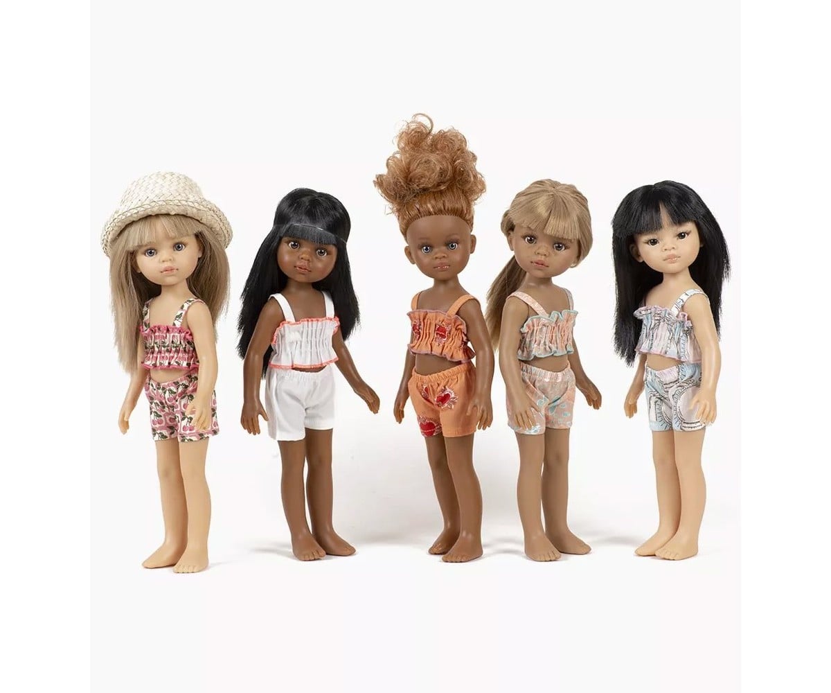 Costume Retro Bianco Bambole Amigas