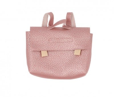 Cartable Vintage Swan en Simili Cuir Rose Nacré pour Poupée Gordis