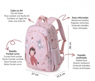 Medium Sized Backpack Little Red