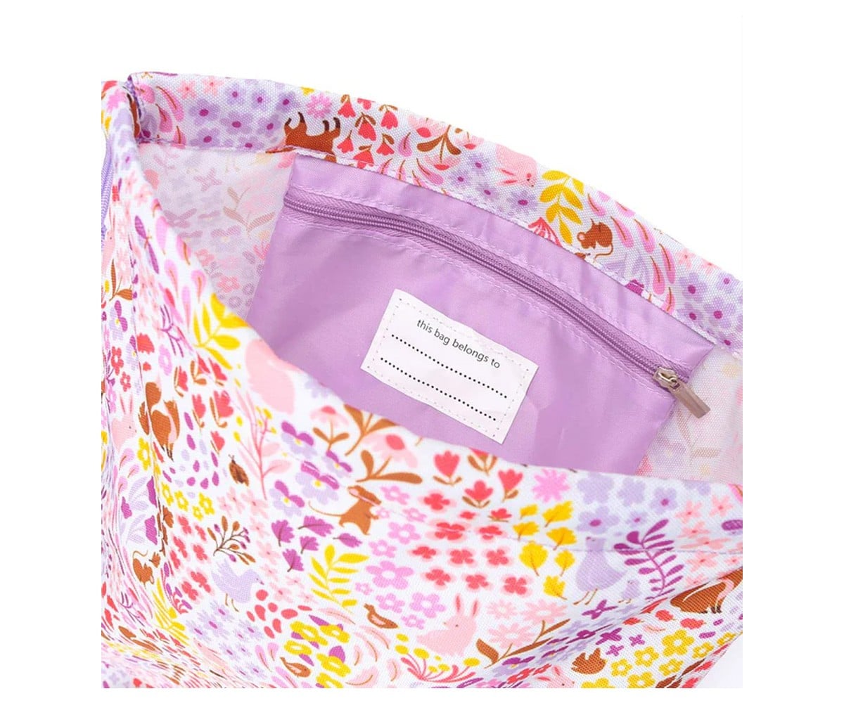 Mochila Saco Flower Garden Personalizable