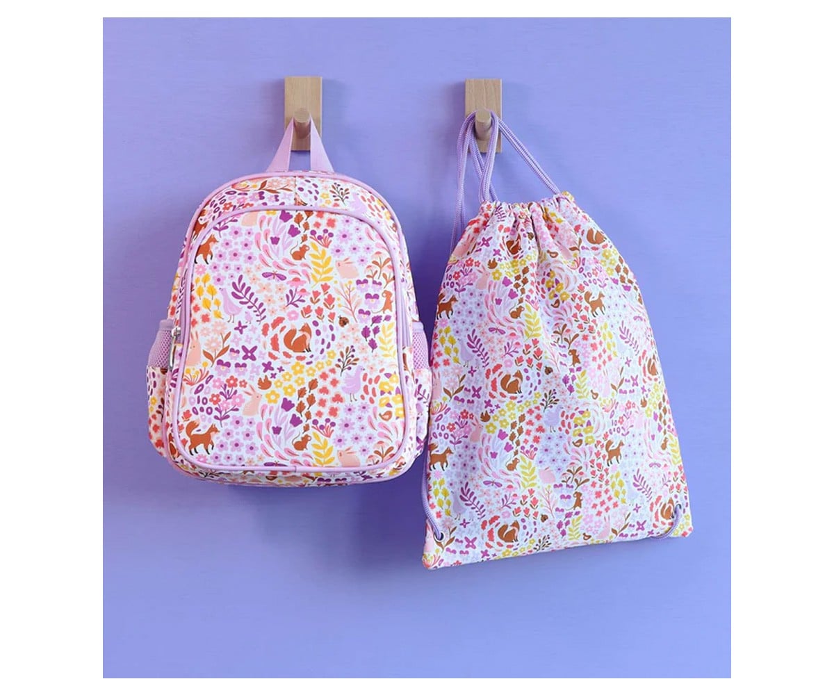 Mochila Saco Flower Garden Personalizable