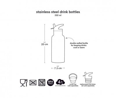 Botella Térmica Acero Pirates 350ml