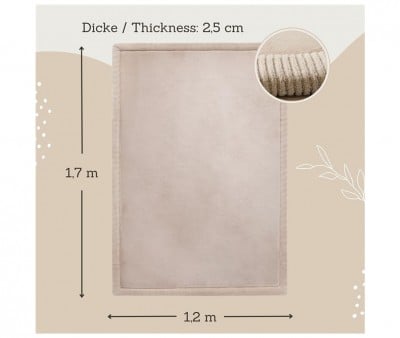 Tapete infantil Beige Cloud