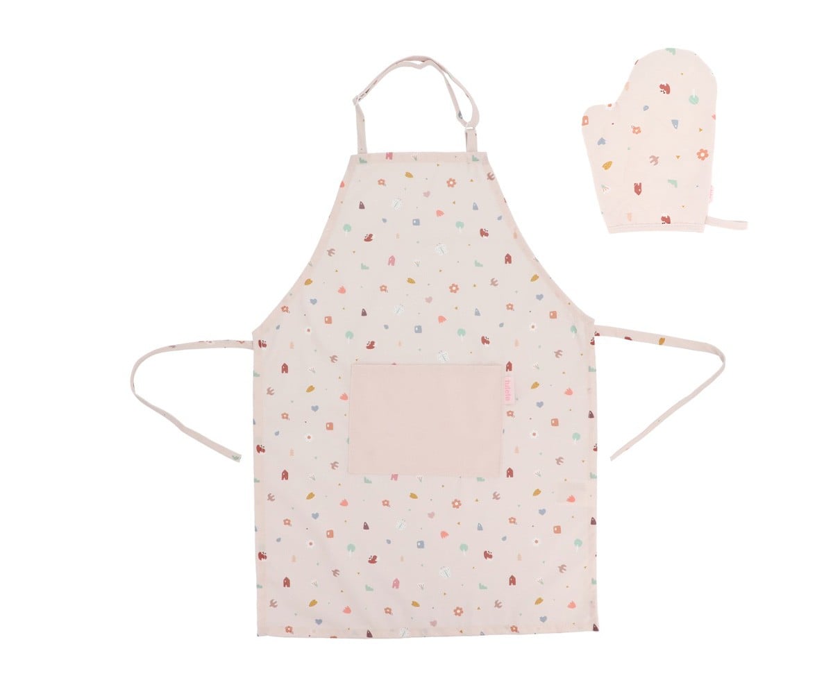 Set Tablier Geometric Nature Personnalisable