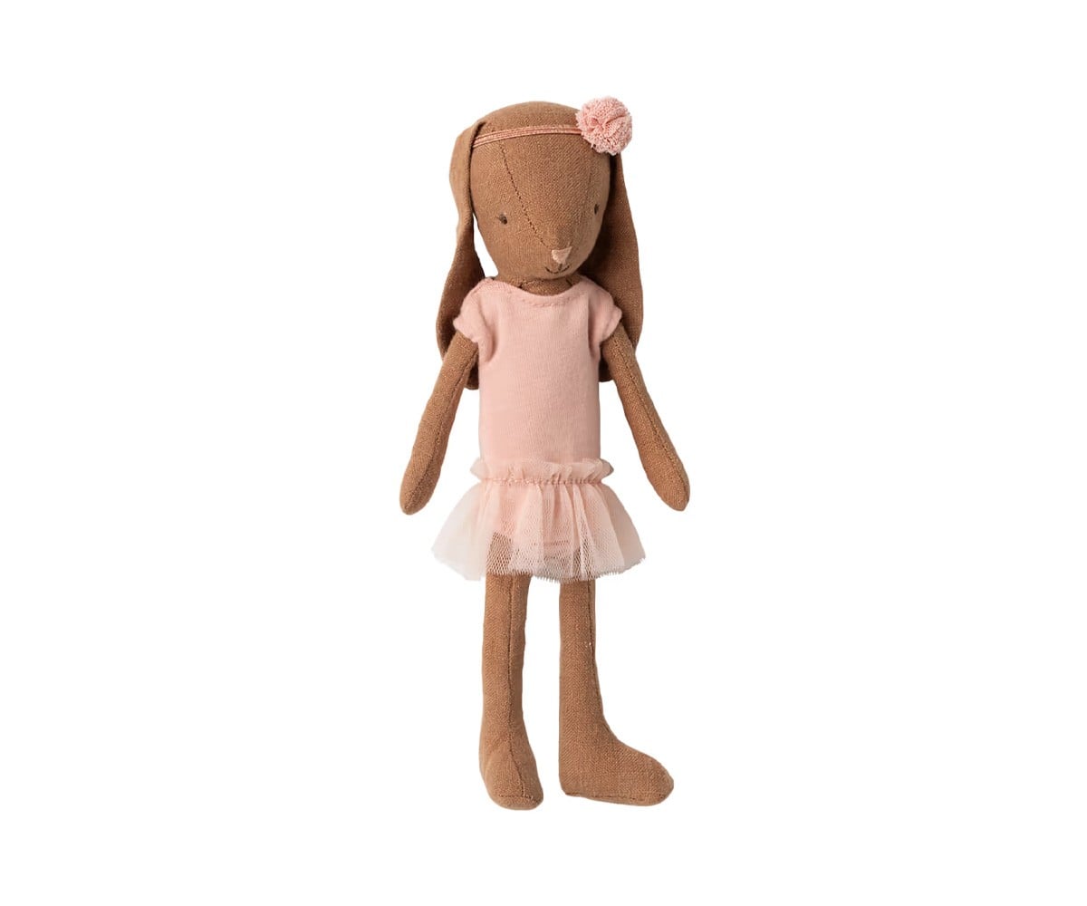 Bunny avec Maillot de Ballerine et Jupe Rose Chocolate Brown T1