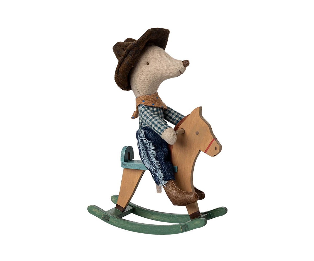 Little Brother Cowboy Mouse em Rocky Horse