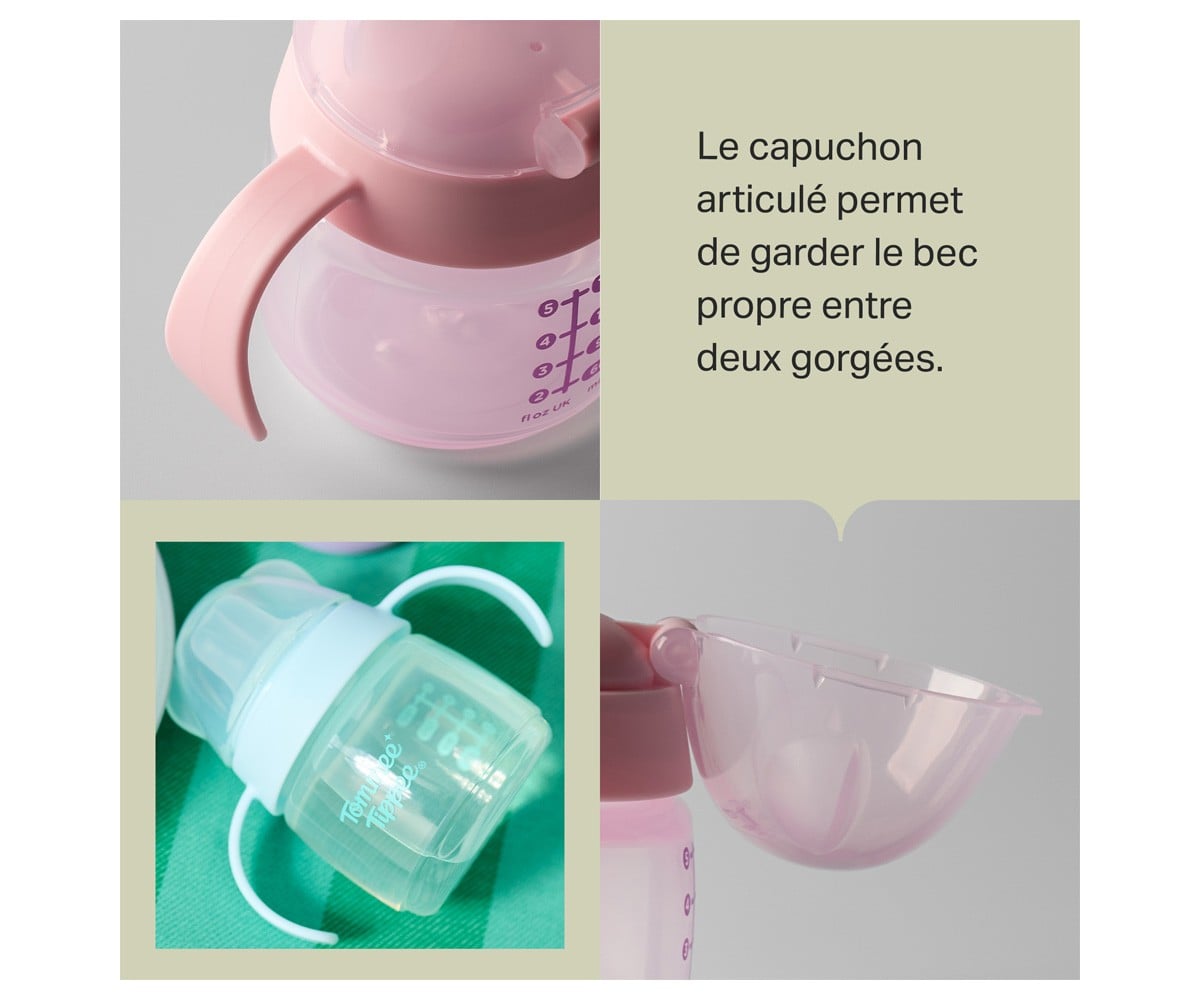 Taza Aprendizaje Transition Spout Rosa Pastel 150ml