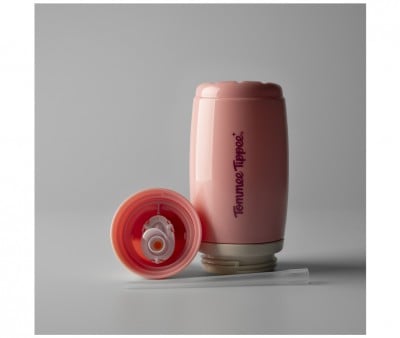 2 Borracce Isotermiche con Cannuccia Lilla+Rosa 266ml