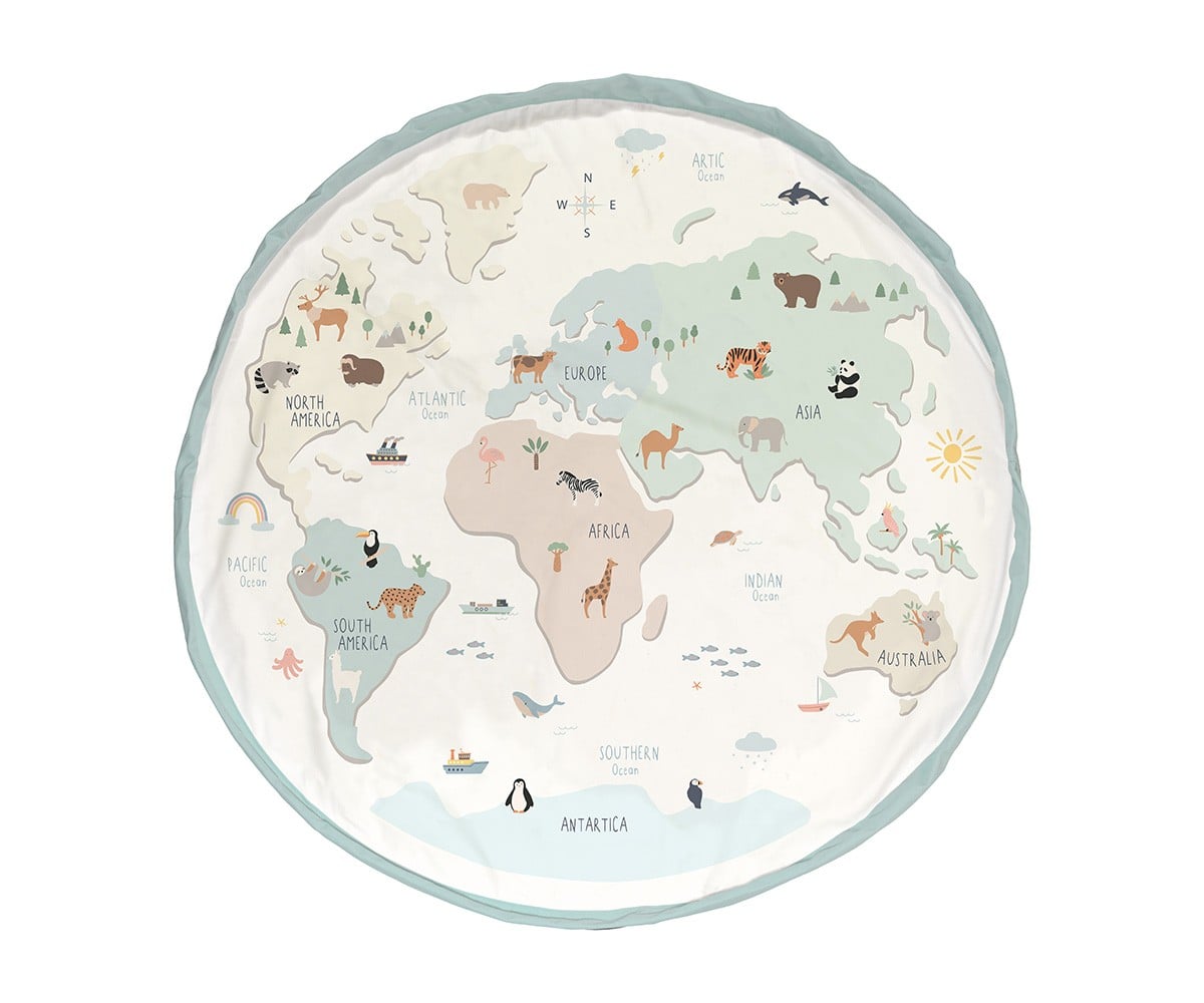 Sac Réversible Play & Go Noomad Worldmap Colour