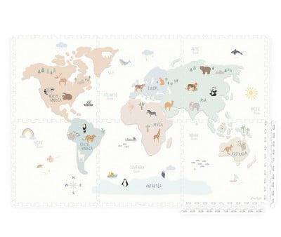 Tapis de Jeu Tiloo Puzzle Worldmap