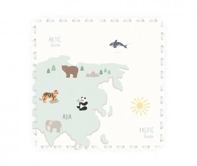 Tapis de Jeu Tiloo Puzzle Worldmap