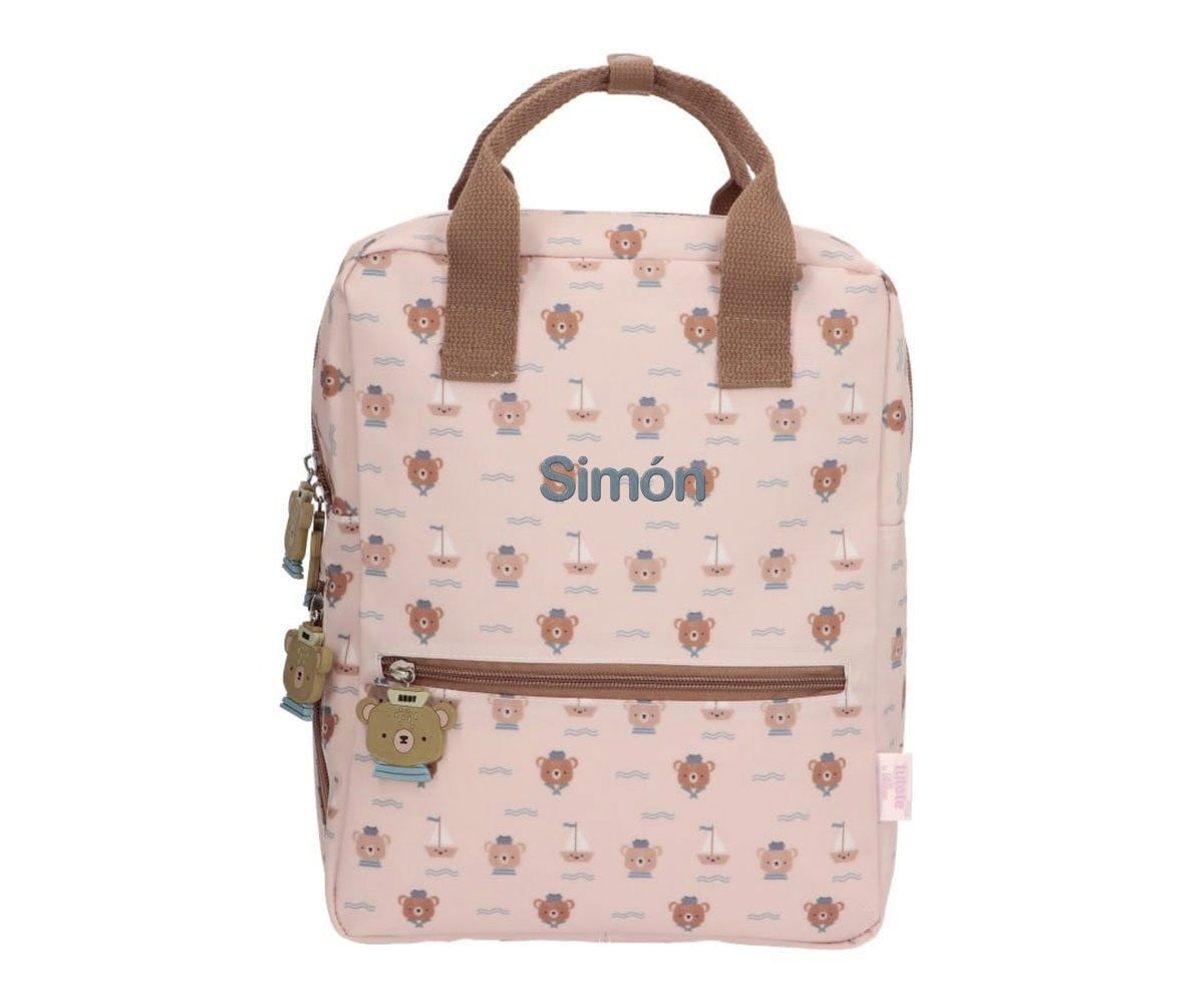 Sac à Dos Primaire By Eef Lillemor Simon Bear + 1 Porte-Clés en Silicone Simon Bear