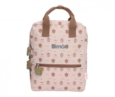 Sac à Dos Primaire By Eef Lillemor Simon Bear + 1 Porte-Clés en Silicone Simon Bear