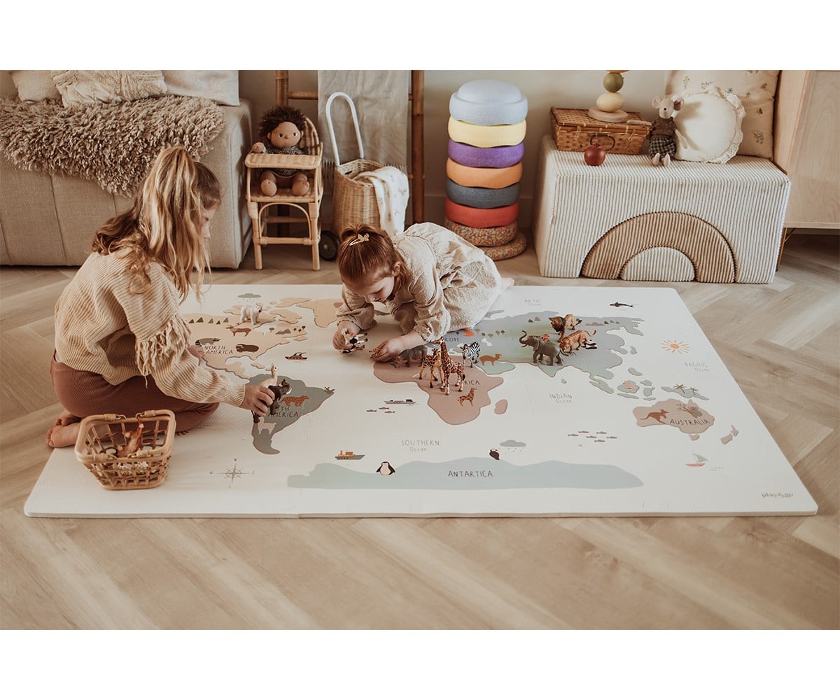 Tapis de Jeu Tiloo Puzzle Worldmap