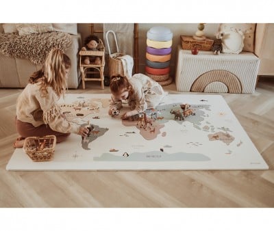 Tapis de Jeu Tiloo Puzzle Worldmap