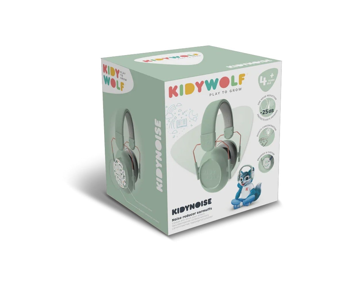 Auscultadores anti-ruído Kidynoise Green