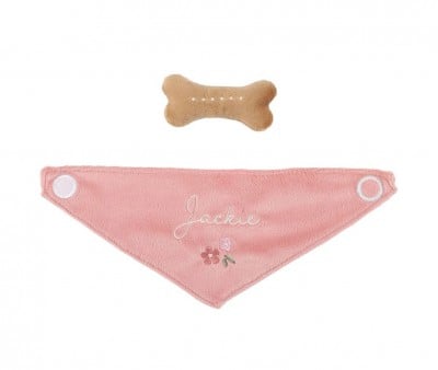 Perrito de Peluche Jackie con Bolsa de Transporte