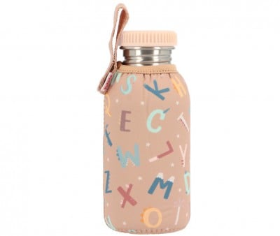 Bottiglia Acciaio Fodera Funny Letters Personalizzabile 500ml