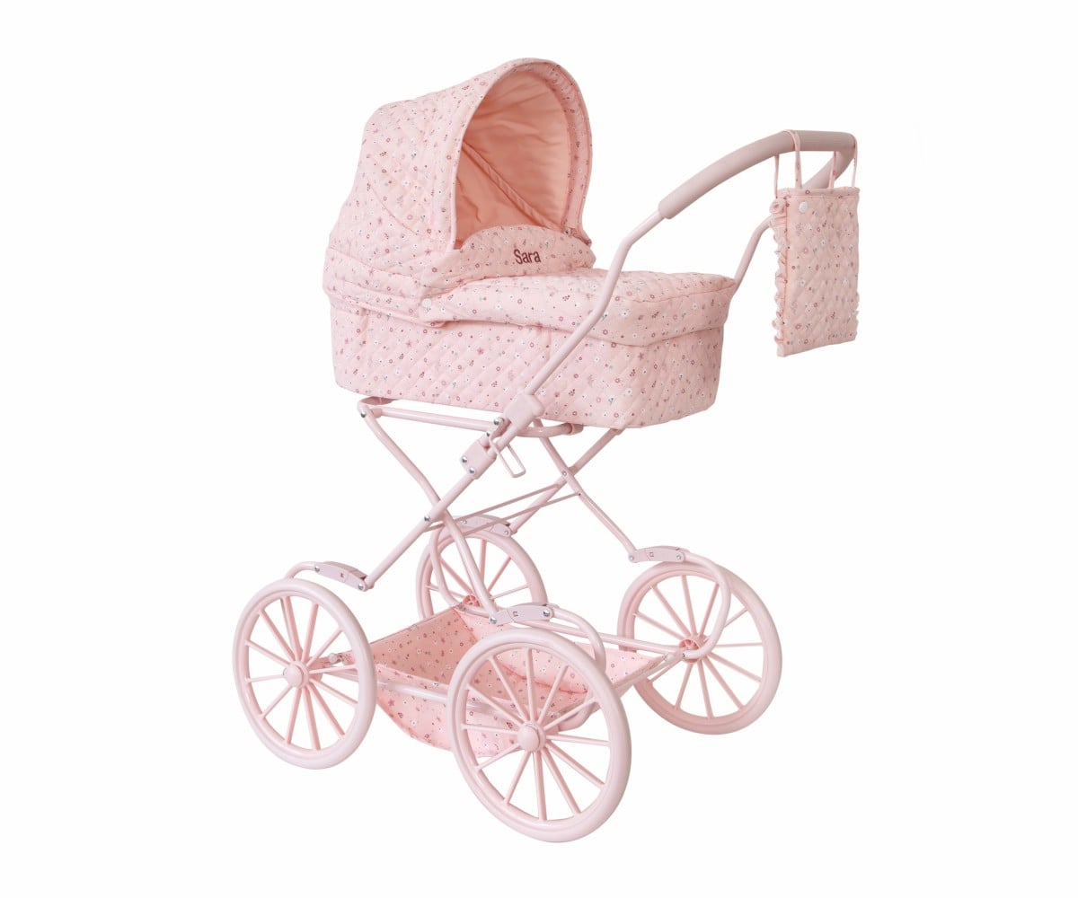 Personalized Doll Flowers Pram