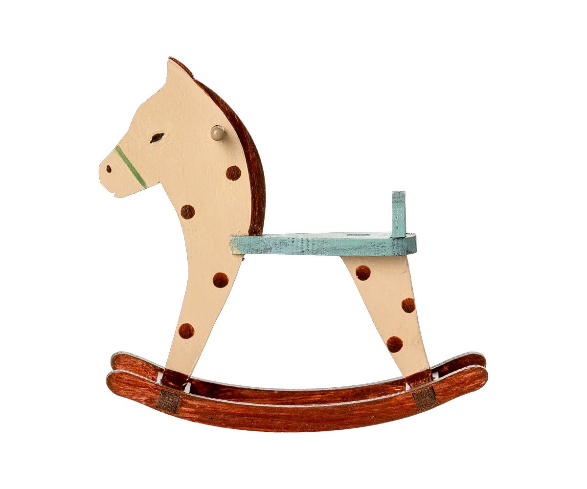 Cavalo baloiço Mouse Maileg Dots