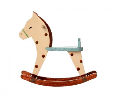 Cavalo baloiço Mouse Maileg Dots
