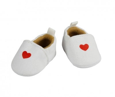 Chaussons pour Poupées avec Coeur