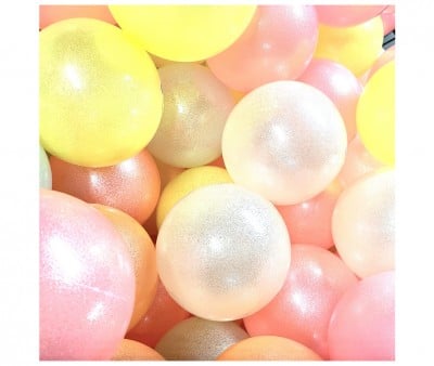 Ballon Glitter Rose Fluo 15 cm