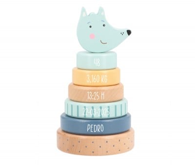 Pyramide Empilable Wolf Personnalisable