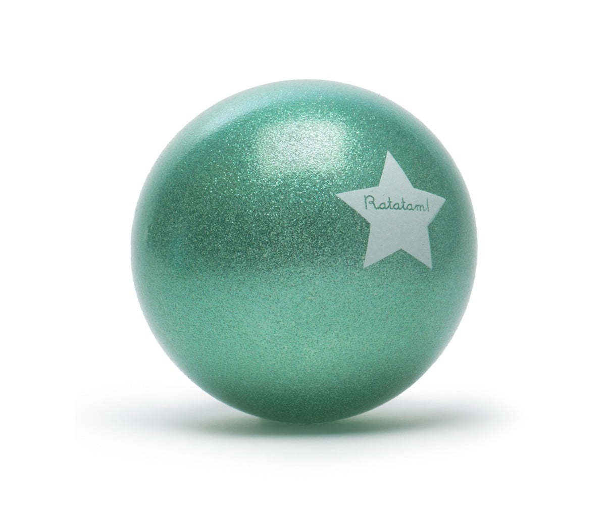 Pelota Glitter Verde 15 cm