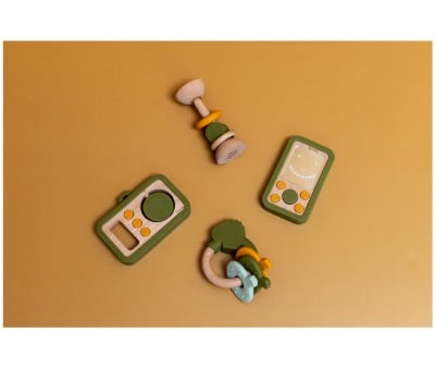 Mordedor Silicone Chaveiro Mr. Dino
