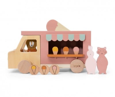 Camioncino Gelati Legno Animali Trixie