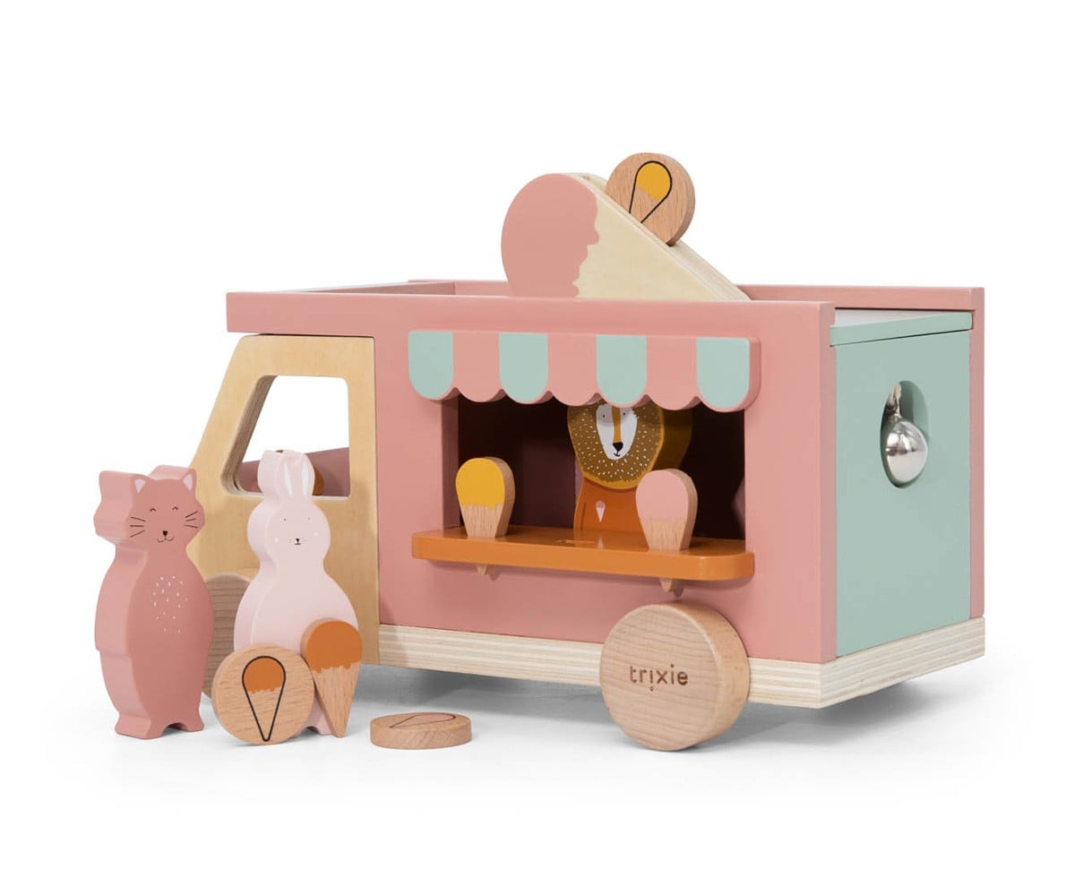 Camioncino Gelati Legno Animali Trixie