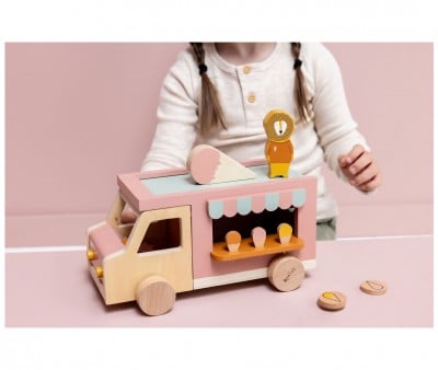 Camioncino Gelati Legno Animali Trixie