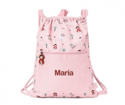Personalized Waterproof Drawstring Backpack Little Red