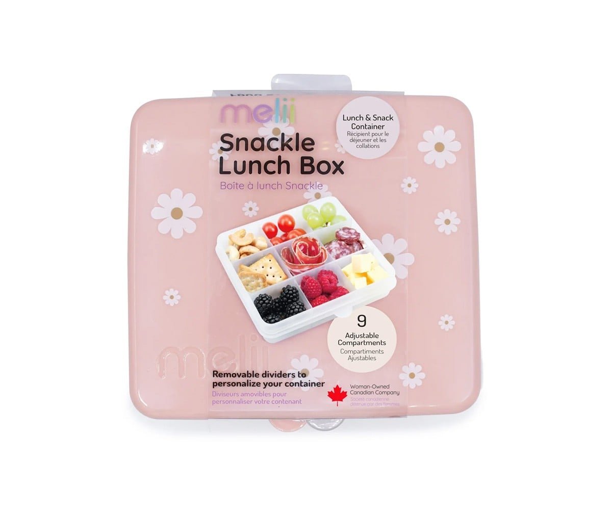 Boîte Snackle 9 Compartiments Peach Daisy Print
